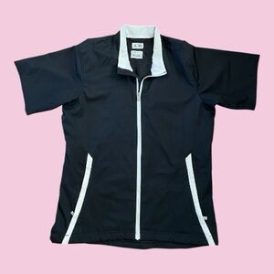 Adidas Black and White Short Sleeve Athletic Jacket

Zip Up